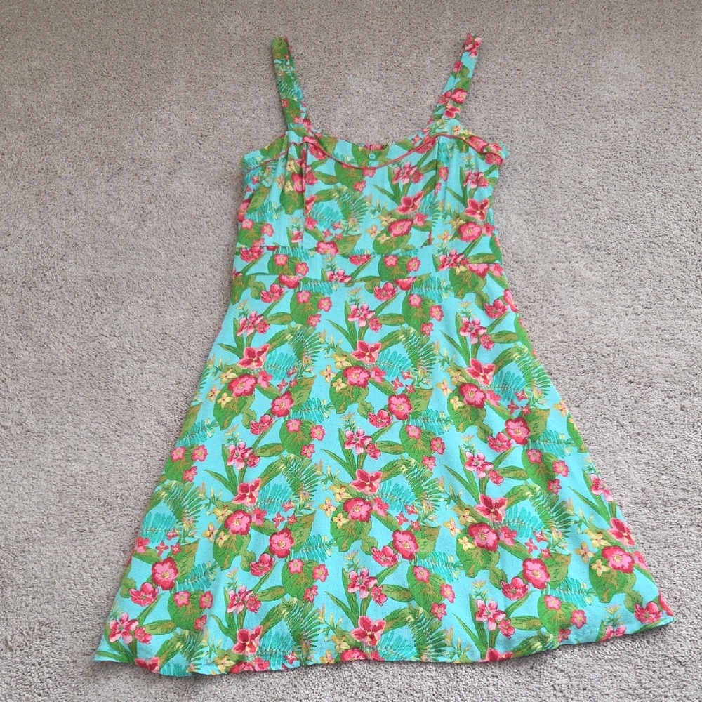 Matilda Jane Floral Dress in Green and Pink
